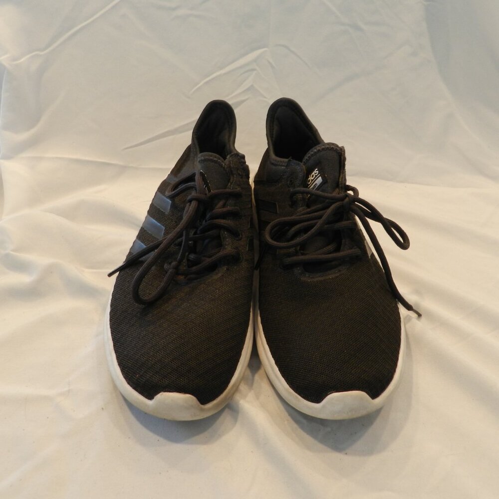 Adidas Cloudfoam women's lightweight memory foam footbed walking shoes, black